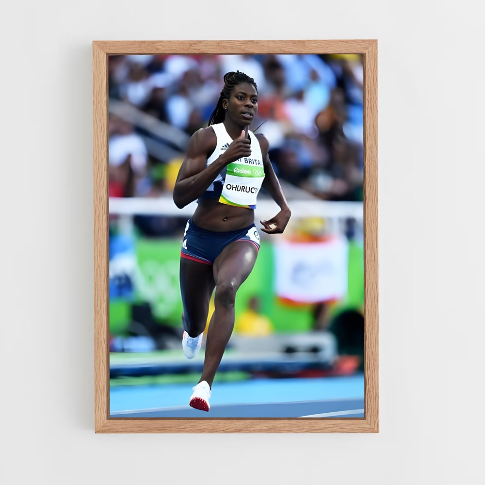 Poster La Vitesse Éblouissante – affiche Athlétisme (vue 4)